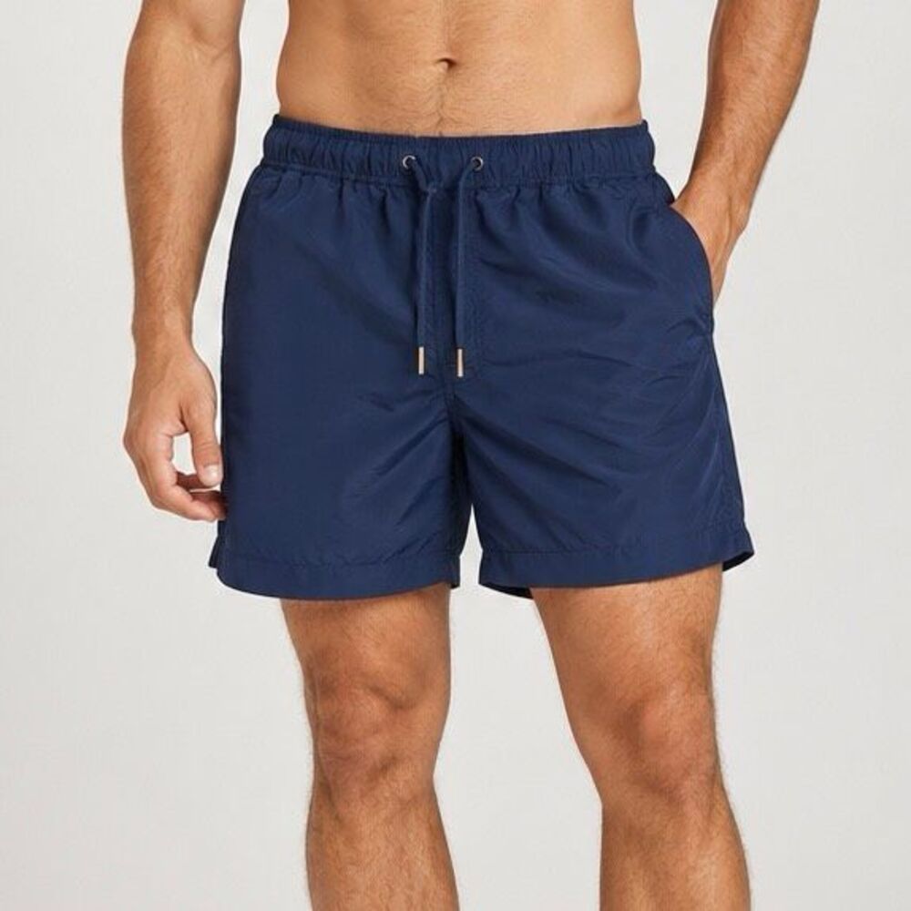 Everlane Navy Blue Men Swim Trunks Short Medium